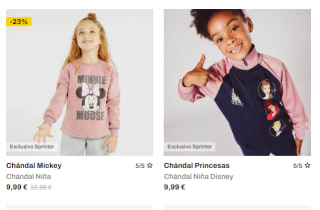 Recopilación zapatillas Disney desde 5,99€ y chándals 9,99€