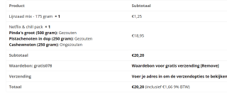 Notenkraamslagboom kortings code voor gratis verzending