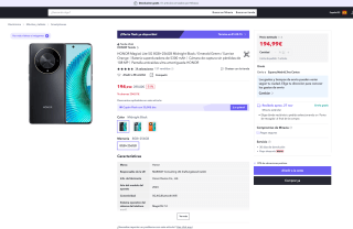 Honor Magic 6 Lite 5G 8GB 256GB por solo 194,99€