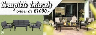Complete tuinset voor minder dan 1000