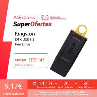 Kingston USB 128GB Pendrive 128GB a solo 9,17€