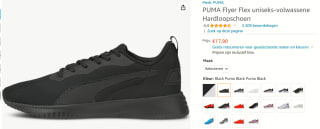PUMA Flyer Flex sneakers voor € €17,90 bij Amazon