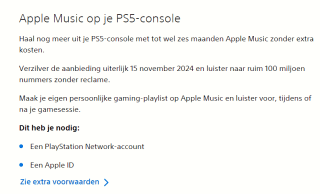 Tot wel 6 maanden Apple Music op je PS5-console