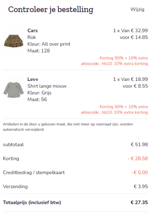 Happybee kortingscode voor 10% extra korting op de sale tot 50%