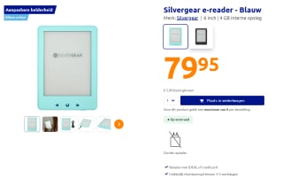 Silvergear e-reader voor €79,95 bij Action