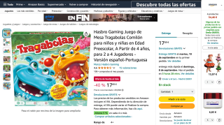 Juego Tragabolas Hasbro por tan solo 17,89€