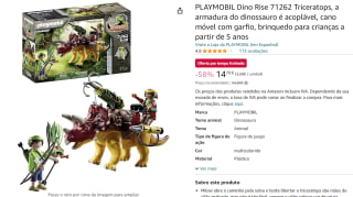 PLAYMOBIL Dino Rise 71262 Triceratops voor €14,70 bij Amazon