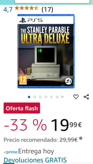 The Stanley Parable Ultra Deluxe PS5 por 19,99€.