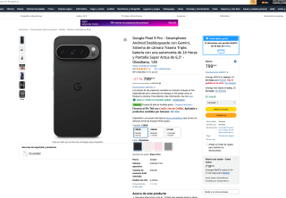 Móvil Pixel 9 Pro 128 GB a tan solo 680€