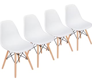 Pack de 4 sillas Dinamarca Estilo nórdico por 54,28€ (cuenta nueva por 42,28€)