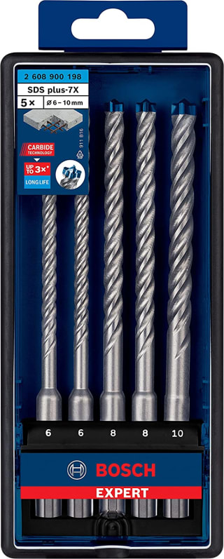 Bosch Expert SDS plus-7X boorset - 5-delige hamerboorset voor €12,92 bij Amazon