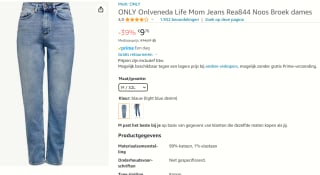 Only Mom Fit dames jeans Veneda voor €9,76 bij Amazon