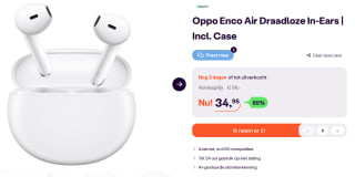 OPPO Enco Air - Draadloze in-ear oordopjes - Wit voor €34,95 bij Ibood