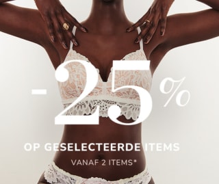 25% korting op geselecteerde stijlen bij Hunkemöller