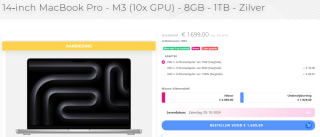 Apple MacBook Pro 2023 14" laptop voor €1699 bij Proshop