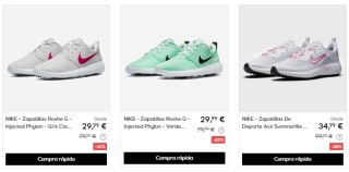 Ropa y calzado Nike desde solo 4,99€