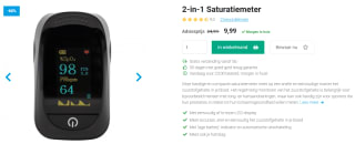 Silvergear 2-in-1 Saturatiemeter voor €9,99 bij Silvergear