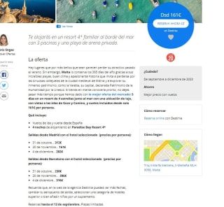 5 días en Malta, hotel con vistas a isla Gozo y vuelo incluidos dese 161€