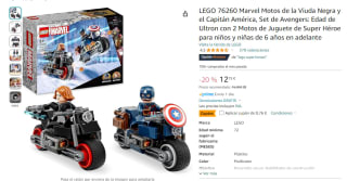 Lego Marvel Motos de la Viuda Negra y el Capitán América por 11,99€