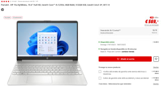 Ordenador Portátil - HP 15s-fq5004ns, 15.6" Full HD, Intel® Core™ i5-1235U, 8GB RAM, 512GB SSD, Intel® Iris® Xᵉ, W11 H por 569€