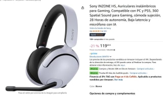 Auriculares inalámbricos para Gaming marca Sony INZONE H5 por 119€