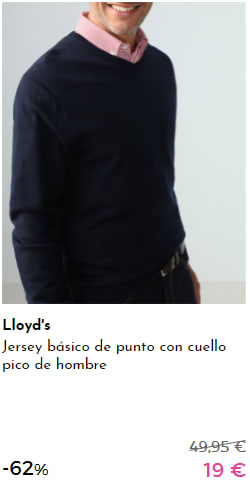 LLOYD'S - Jersey para hombre por 19€