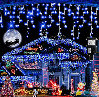 Cortina de 400 luces led 10M y 8 modos por solo 9€