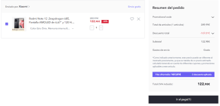 Xiaomi Redmi Note 12 de 8GB/256GB por 122,98€