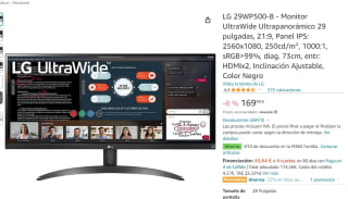 Monitor LG 29WP500-B UltraWide Ultrapanorámico 29" por 169€