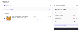 Néctar Melocotón Disfruta Néctar sin Azúcar 6 uds. x 1.5L por 7.12€