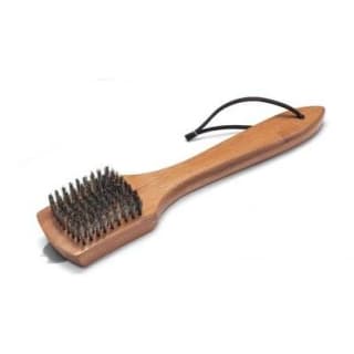 Brosse en métal manche bois - grand modèle à 4,90€
