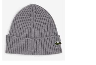 Bonnet Lacoste classic logo - Taille unique, gris ou bleu à 27,50€