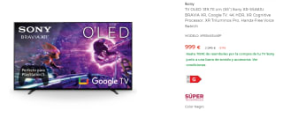 TV Oled 55" Sony XR-55A83J por 999€