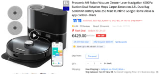 Proscenic M9 Robotstofzuiger voor €269,99 bij Geekbuying