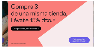Envío gratis en todo hoy en Miravia sin mínimo