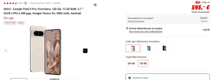Google Pixel 8 Pro de 12GB/128 GB por 495€