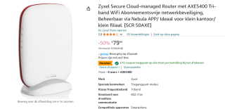 Zyxel SCR 50AXE - - draadloze router voor €69,99 bij Amazon