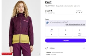 Chaqueta de entrenamiento Craft ADV OFFROAD por 27€