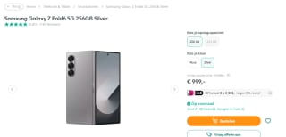 Samsung Galaxy Z Fold 6 256GB F956 Grijs voor €999 bij Artandcraft