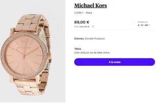 Reloj para Mujer Michael Kors COREY por 89€