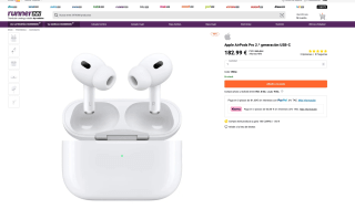 Airpods pro 2 USB-C por tan solo 182,99€