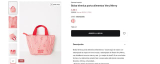 Bolsa térmica porta alimentos por 4,99€