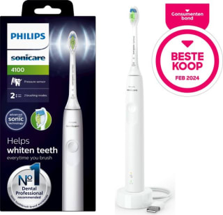 Philips Sonicare Elektrische Tandenborstel Series 4100 voor €43,99 bij Bol