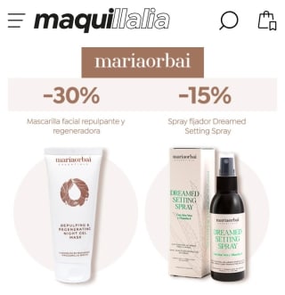Hasta -30% Maria Orbai en Maquillalia.
