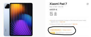 Tablet Xiaomi Pad 7 de 8GB/256GB + Cable USB-C por 283,99€
