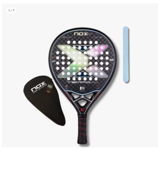 Pala de pádel NOX TEMPO WPT Luxury Series 2023 +1 Protector transparente + Funda por 86.49€ (Cuenta Nueva 76.49€)