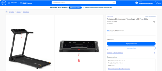 Trotadora eléctrica Gold's Gym con tecnología LCD por $224.990