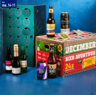 Wijn- of bieradventskalender voor €39,99 bij de Aldi