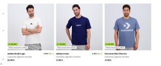 2 camisetas de hombre de marca por tan sólo 29,99€.