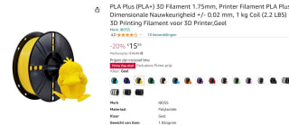 Divrese kleuren IBOSS PLA+ 3D printer Filament 1.75mm, 1KG voor €15,99 bij Amazon